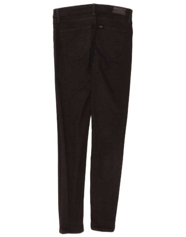Lee Damen Scarlett Skinny Jeans W28 L33 Schwarze Baumwolle