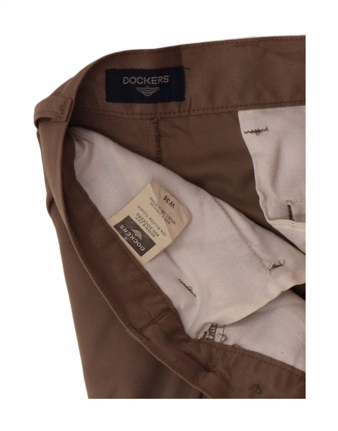 DOCKERS Herren Pegged Chino Shorts W36 Large Braun Polyester
