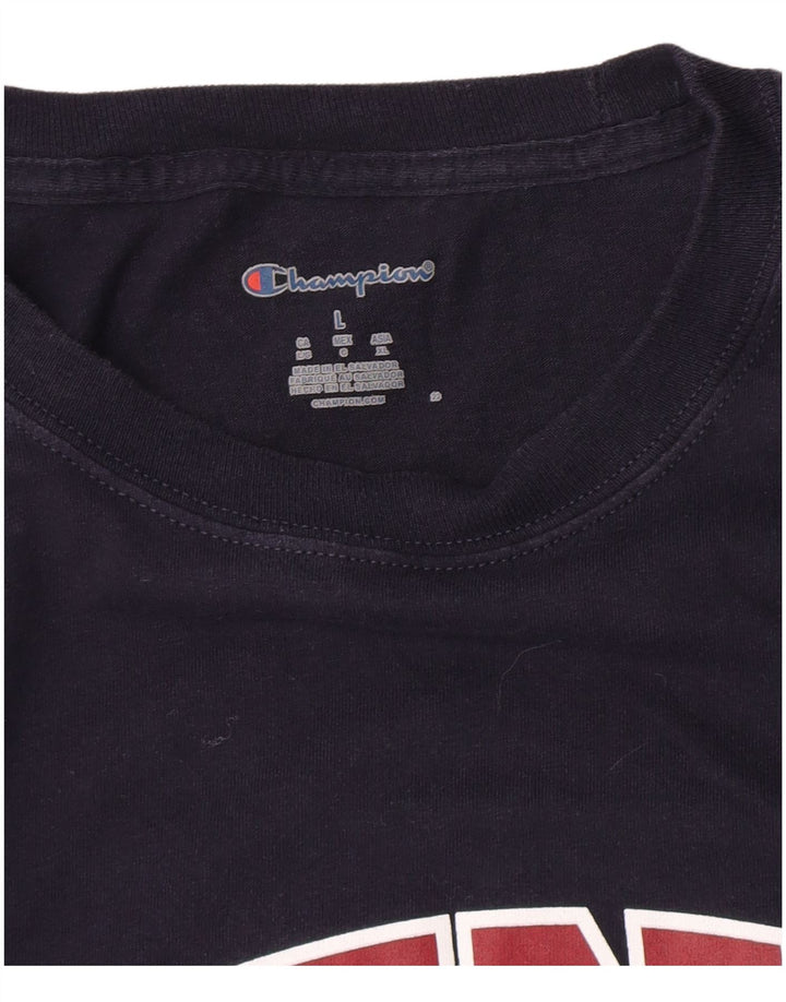 Champion Herren Penn Graphic Top Langarm Large Marineblau