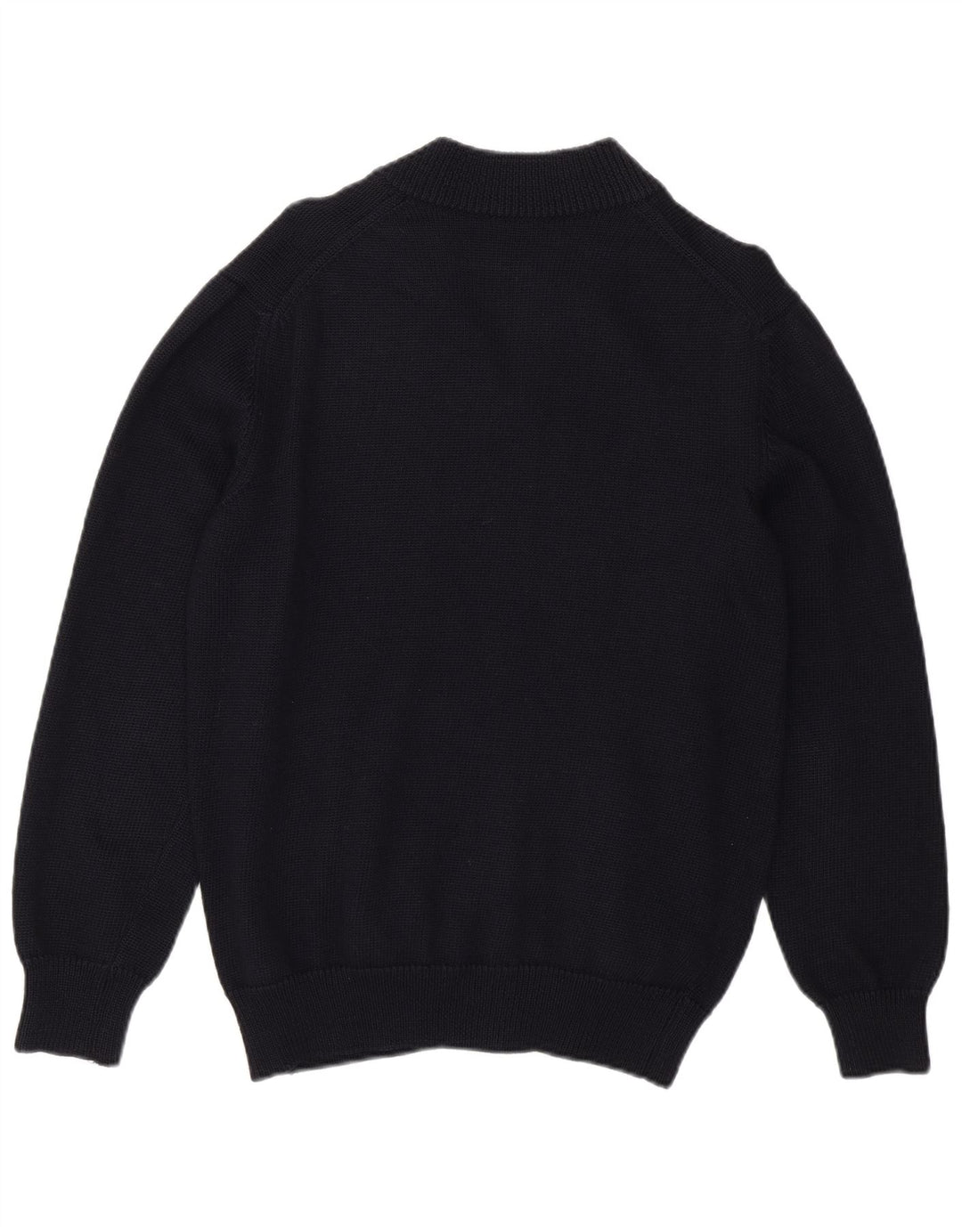 ERMENEGILDO ZEGNA Herren-Cardigan-Pullover UK 36 Kleine marineblaue Schurwolle