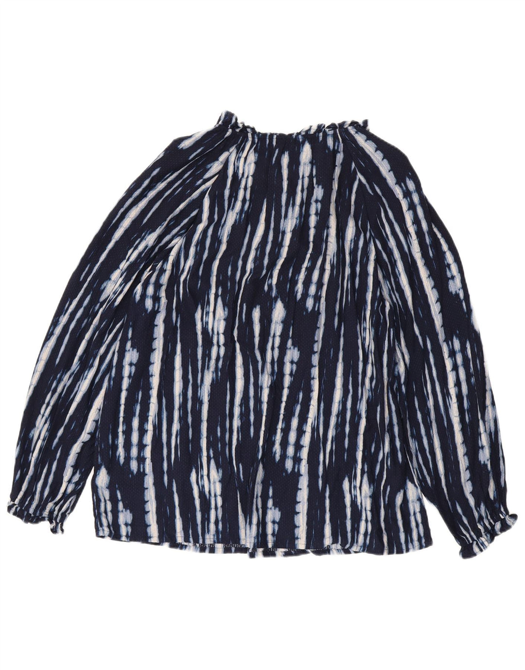 Monsoon Damen-Blusenoberteil mit abstraktem Muster, Gr. 44, Marineblau, Viskose