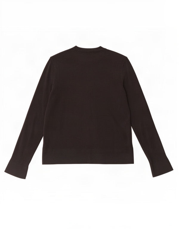 Cos Damen-Cardigan-Pullover UK 6 XS Schwarze Seide