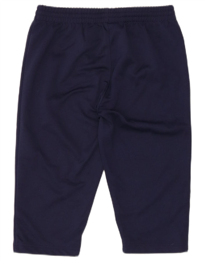 KAPPA Boys Capri Tracksuit Trousers 13-14 Years Navy Blue Polyester