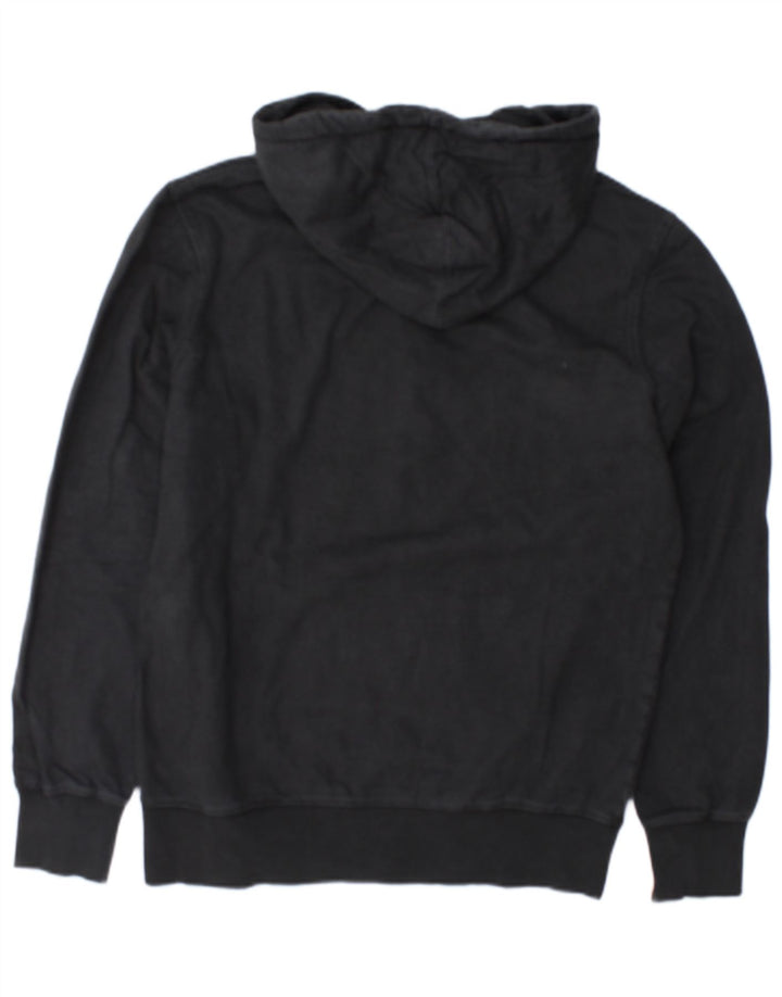 Diadora Herren-Kapuzenpullover mit Grafik, mittelgraue Baumwolle