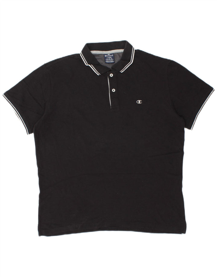 Champion Herren-Poloshirt, Größe L, Schwarz