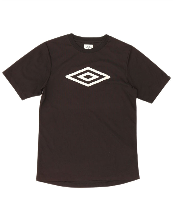 Umbro Jungen T-Shirt mit Grafik, 12–13 Jahre, schwarzes Polyester