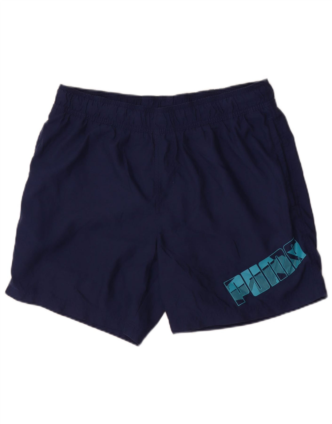 Puma Herren Graphic Sport Shorts Large Marineblau Polyester