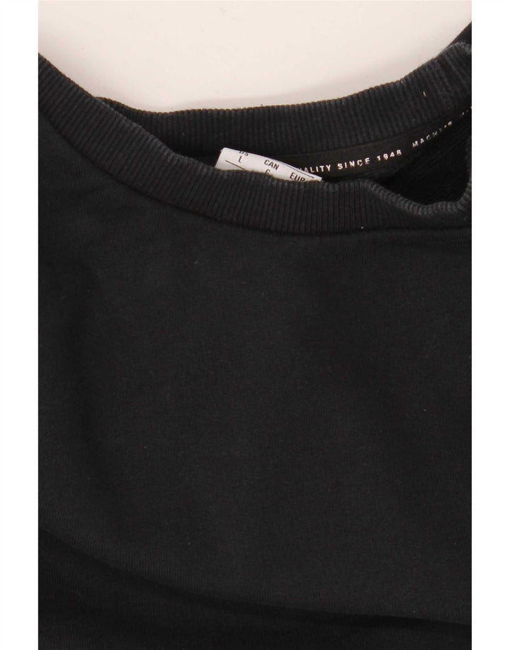 Puma Herren Sweatshirt Pullover Large Schwarz Baumwolle