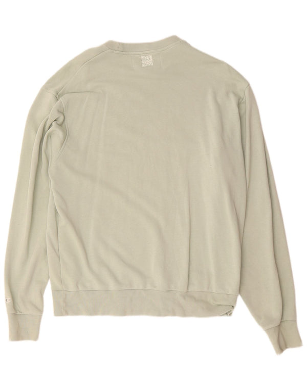 Champion Herren-Sweatshirt-Pullover aus mittelgrüner Baumwolle