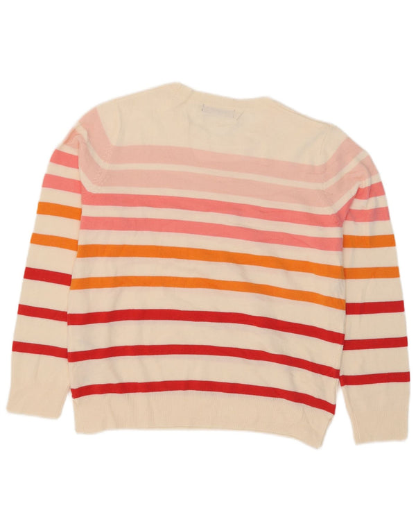 Marks & Spencer Damen-Pullover mit U-Boot-Ausschnitt, Gr. 14, Größe M, Mehrfarbig