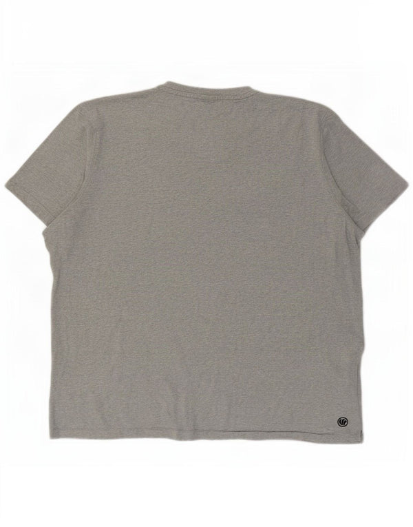 Fat Face Herren-T-Shirt mit Grafik, 2XL, grau meliert, Baumwolle