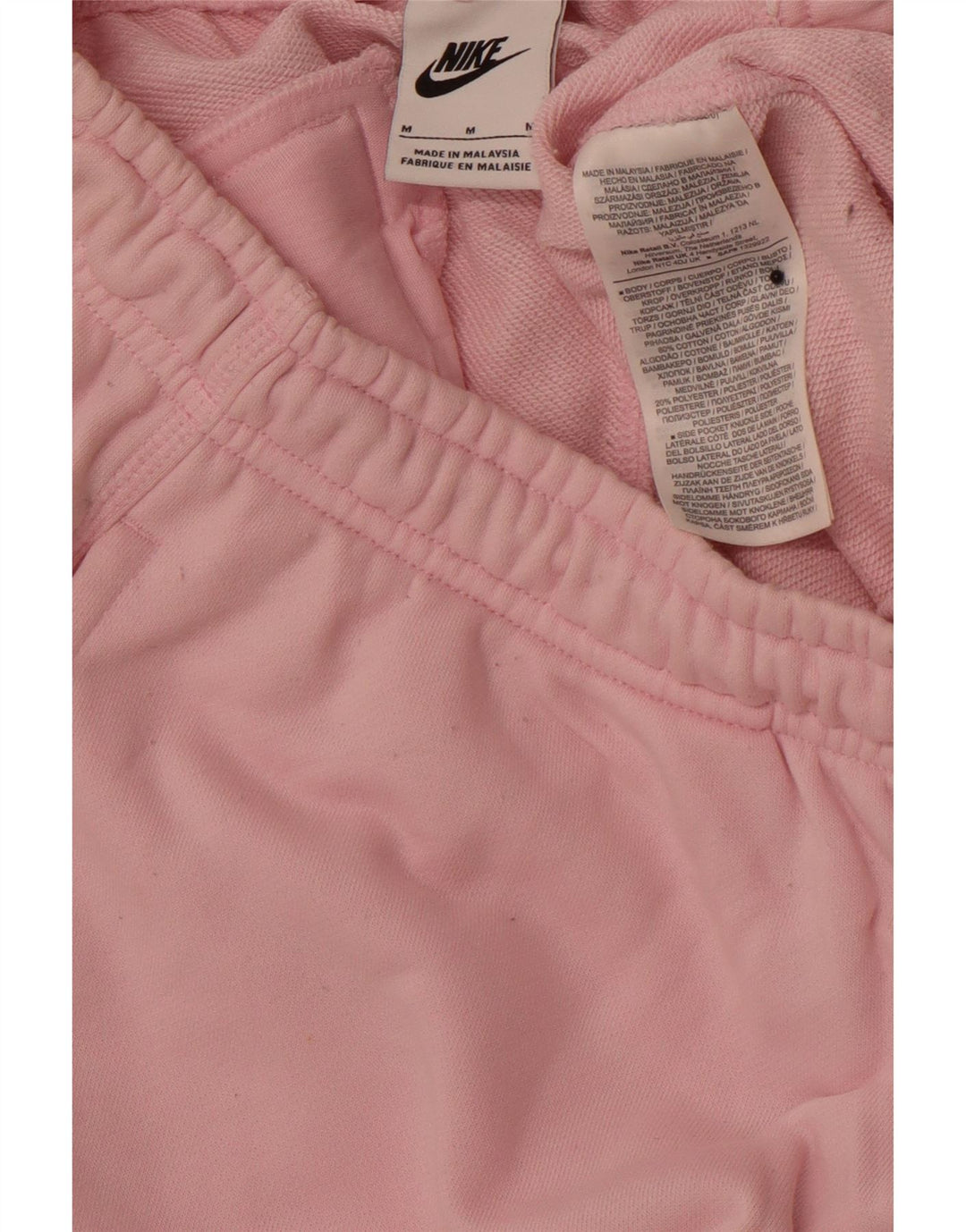 NIKE Damen Sportshorts UK 14 Mittelrosa Baumwolle