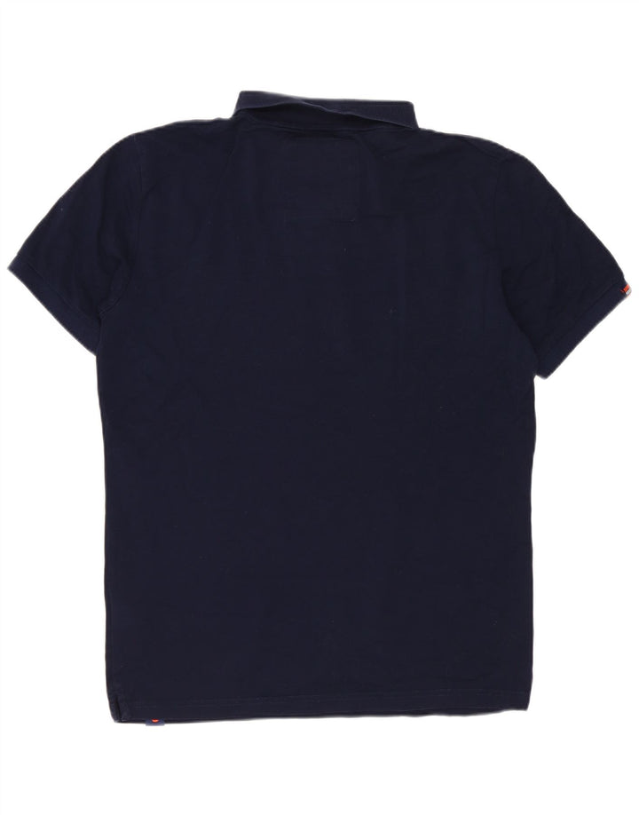 Superdry Herren-Poloshirt, Größe S, Marineblau, Baumwolle