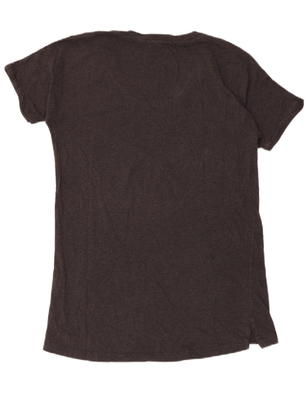 CONVERSE Damen Grafik T-Shirt Top UK 14 Large Grau Baumwolle