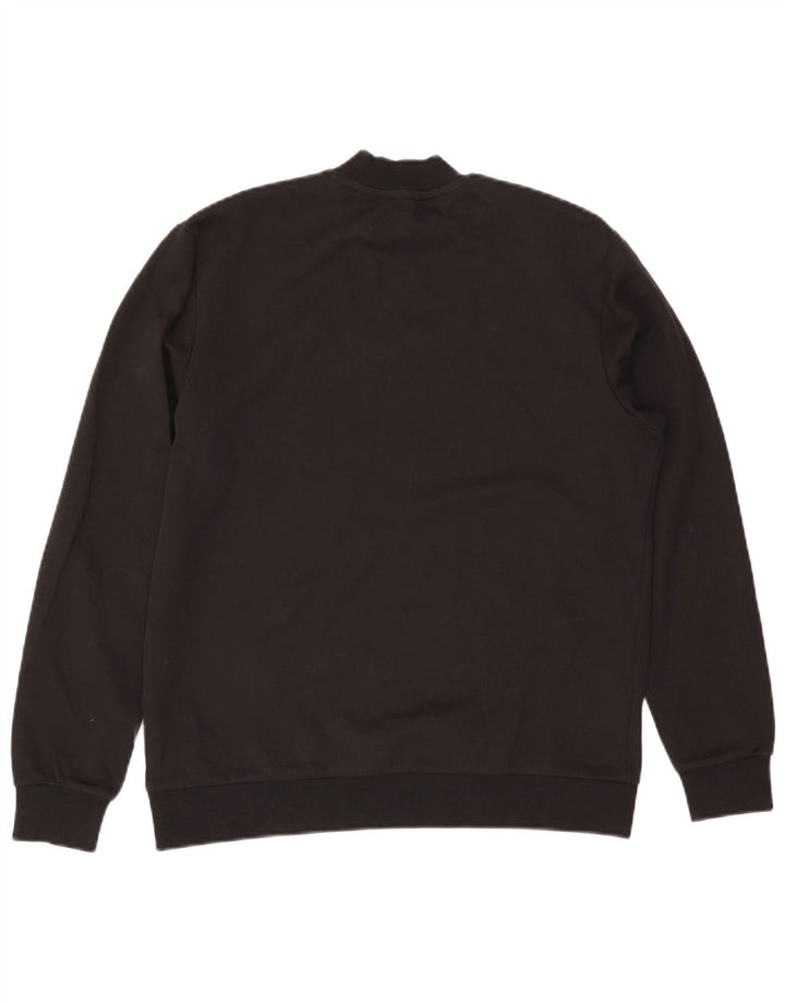 Zara Herren Sweatshirt Pullover Small Schwarz Baumwolle