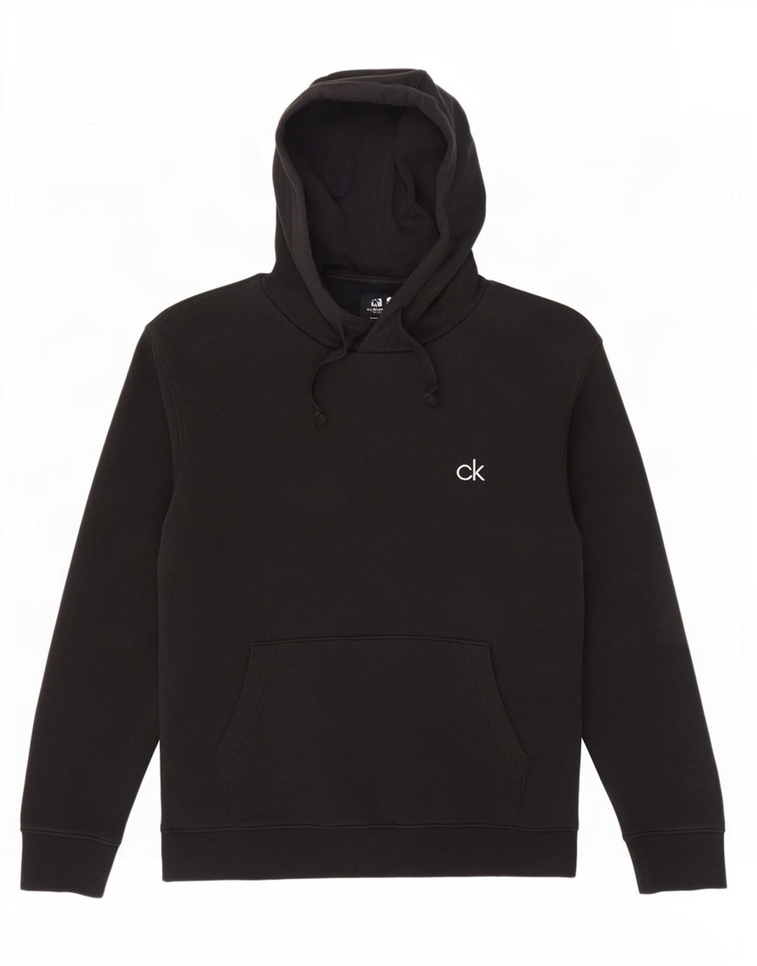 Calvin Klein Herren-Golf-Hoodie-Pullover aus mittelschwarzer Baumwolle