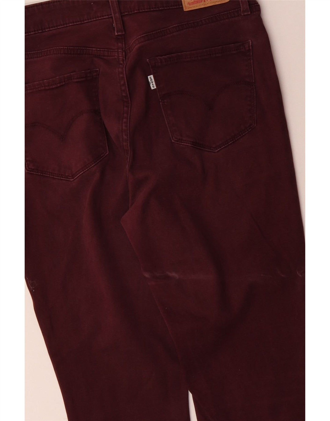 LEVI'S Damen 721 High Rise Skinny Jeans W30 L29 Burgund Baumwolle