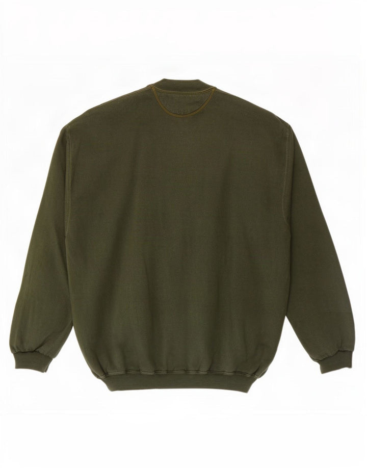 Rifle Herren Strickjacke XL Khaki Baumwolle