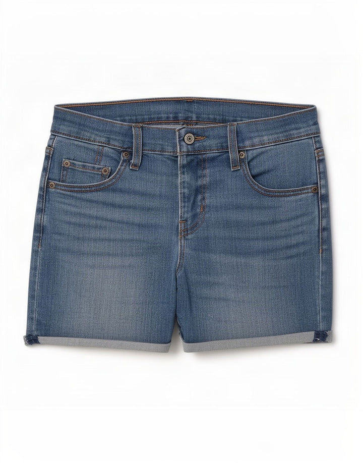 Levi's Damen-Jeansshorts, W26, klein, blaue Baumwolle
