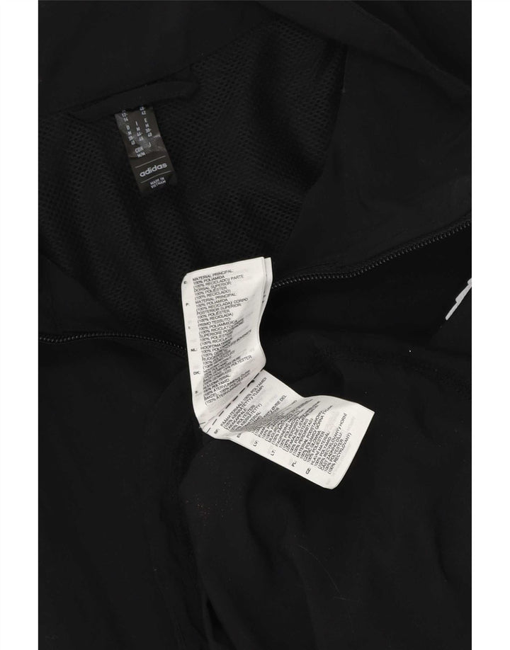 Adidas Damen Übergroße Trainingsanzug-Oberjacke UK 12/14 Medium Schwarz