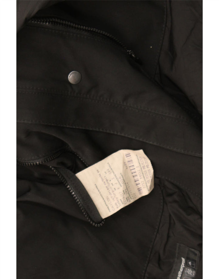 Hugo Boss Herrenmantel EU 56 3XL Schwarz Polyester