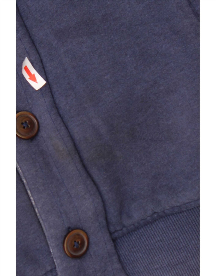 Tommy Hilfiger Herren-Sherpa-Trainingsanzug-Topjacke, große blaue Baumwolle
