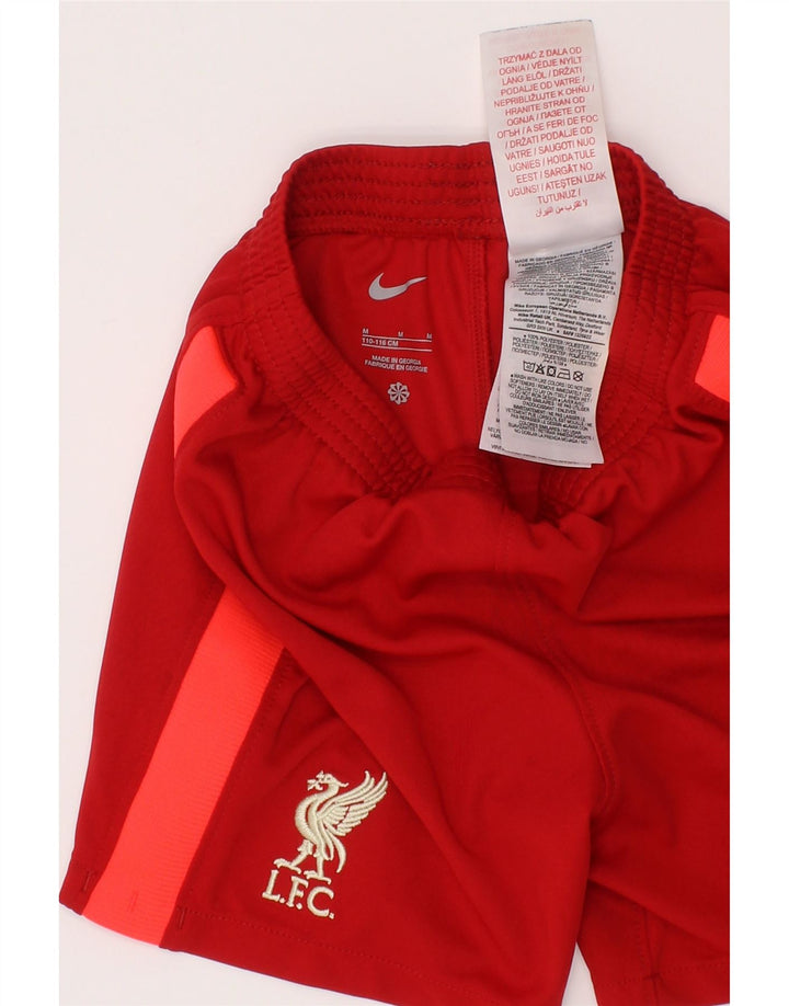 Nike Liverpool Sportshorts für Jungen, 7–8 Jahre, Mittelrotes Farbblock-Polyester