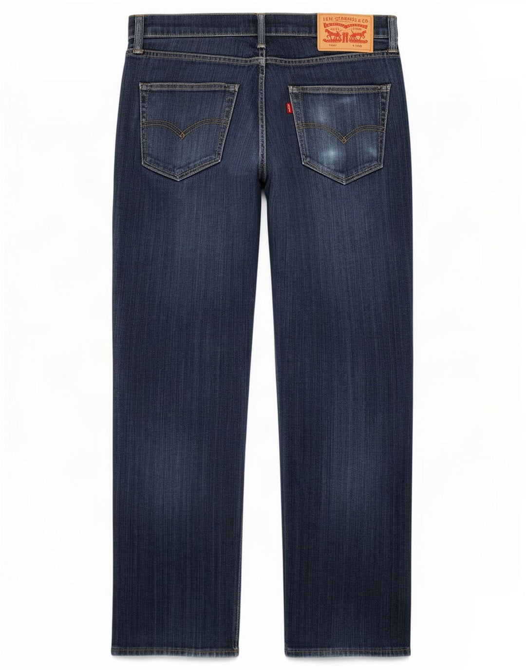 Levi's Herren 504 Straight Jeans W34 L30 Blaue Baumwolle