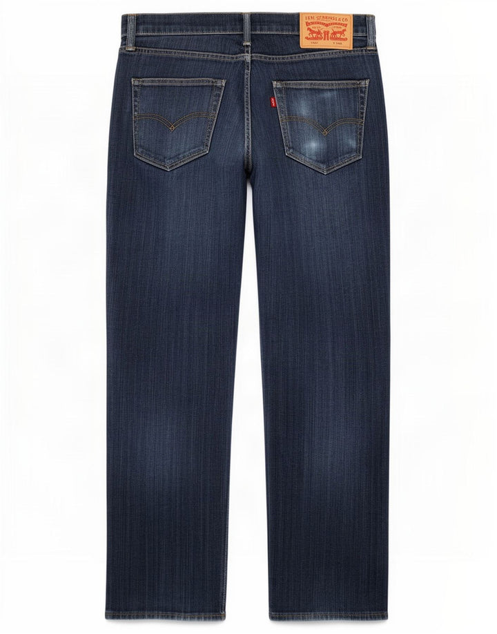 Levi's Herren 504 Straight Jeans W34 L30 Blaue Baumwolle