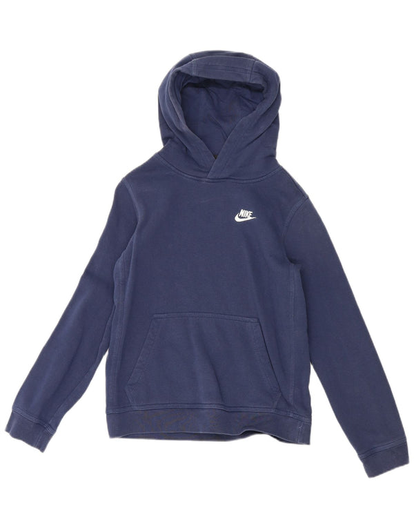 Nike Kapuzenpullover für Jungen, 12–13 Jahre, groß, marineblau, Baumwolle