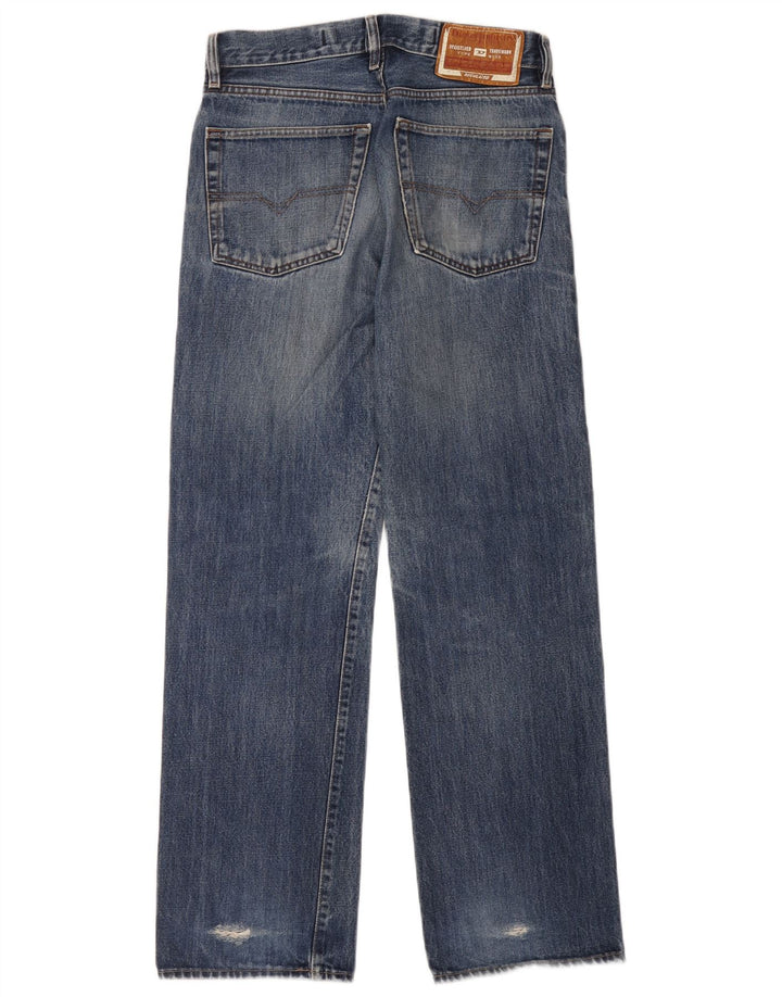 Diesel Herren Straight Jeans W30 L29 Blaue Baumwolle
