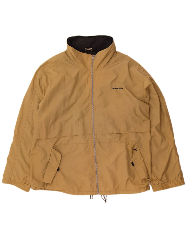 Diadora Herren Regenjacke UK 44 2XL Beige Polyester