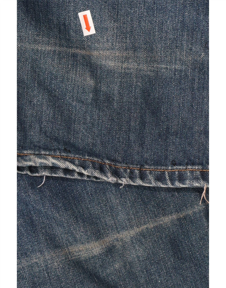 LEVI'S Herren 506 Straight Jeans W36 L34 Blaue Baumwolle