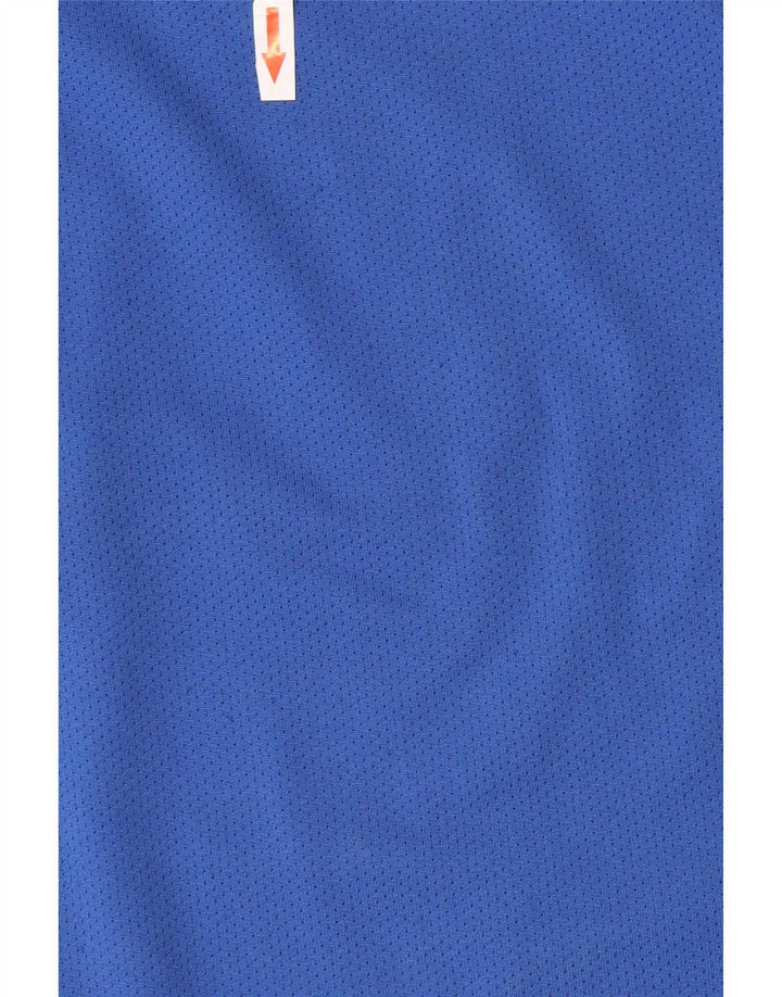 Nike Herren Dri Fit T-Shirt Top Large Blau Polyester