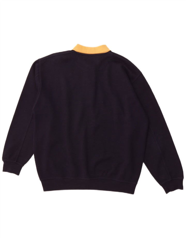 MCFORSUM Herren-Sweatshirt mit Rollkragen, groß, marineblau, Polyester