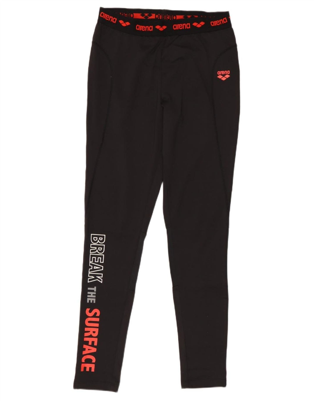 Arena Womens Graphic Leggings UK 12 Mittelschwarzes Polyester