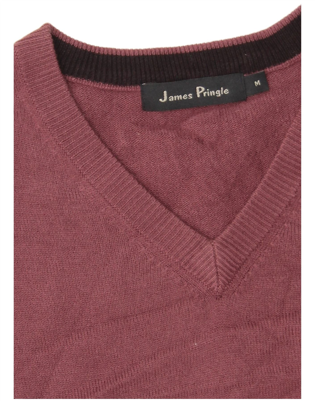 James Pringle Herren Weste Tank Top Medium Burgund Acryl