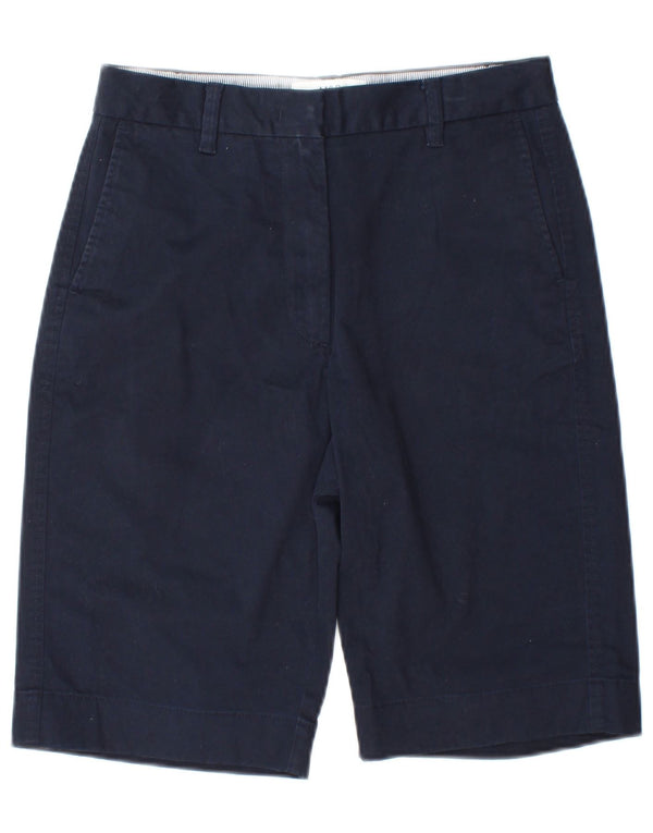 Marks & Spencer Damen Chinoshorts UK 8 Small W27 Marineblaue Baumwolle