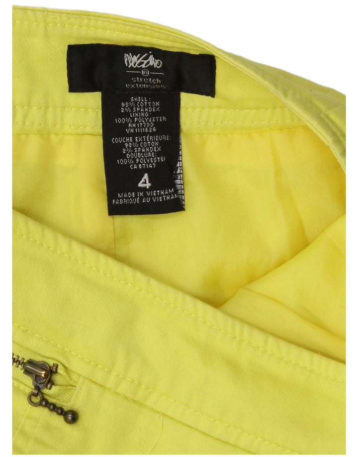 Mossimo Damen Bleistiftrock US 4 Small W27 Gelbe Baumwolle