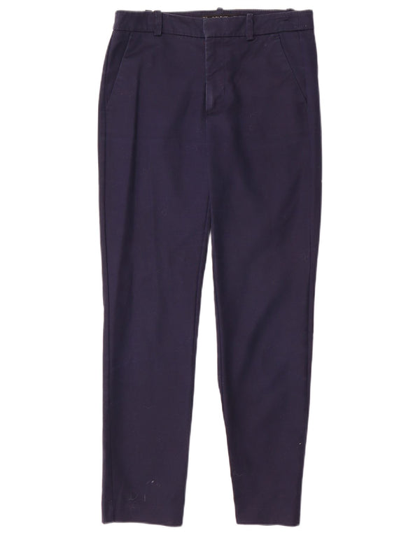 Zara Slim Chino-Hose für Damen, EU 34, 2XS, W24, L26, Marineblau, Baumwolle
