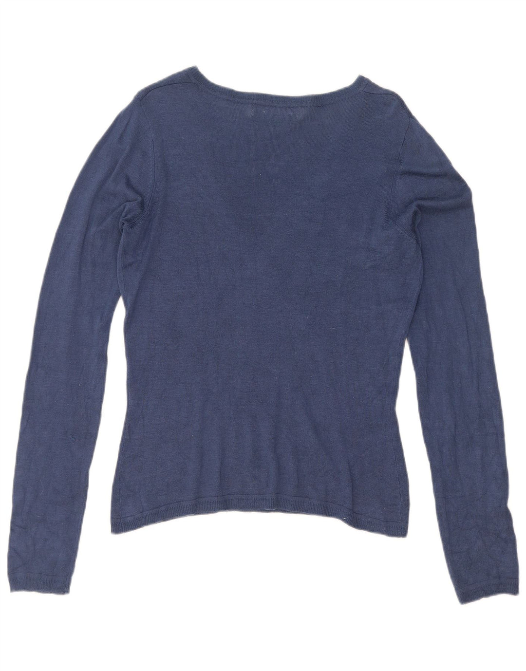 Zara Damen-Pullover mit V-Ausschnitt, Gr. 14, Marineblau