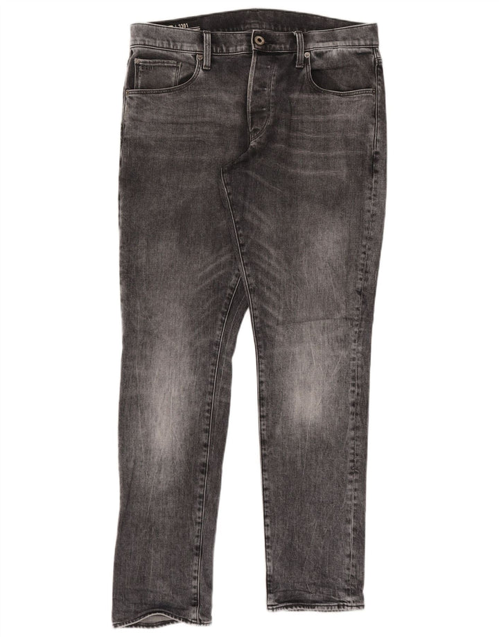 G-Star Herren Regular Tapered Jeans W34 L34 Graue Baumwolle