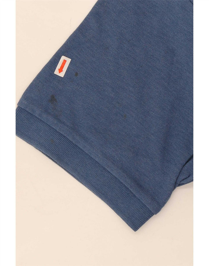 Fila Herren-Poloshirt aus mittelblauer Baumwolle