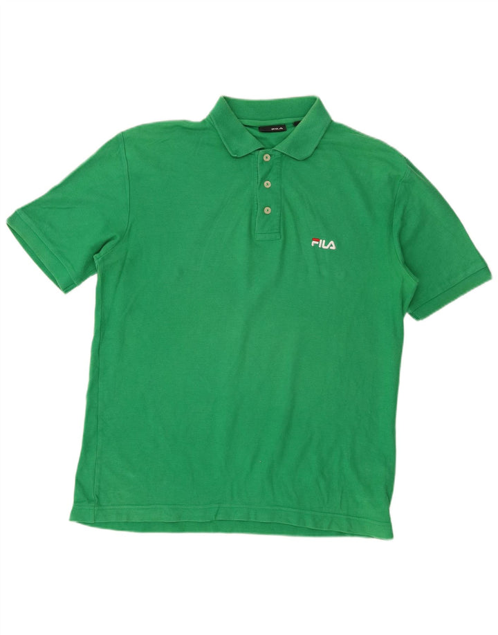 Fila Herren Poloshirt Kleine grüne Baumwolle