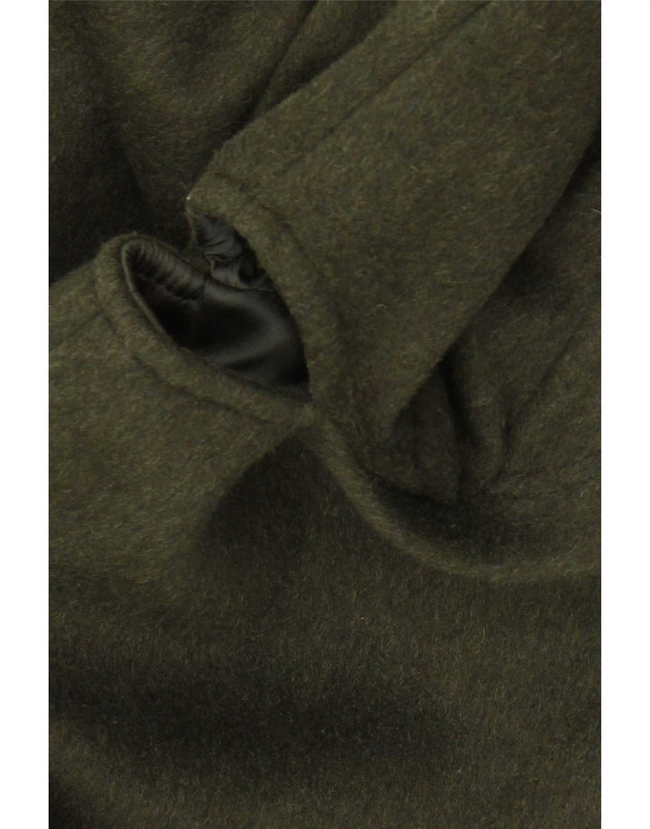 Loden Herrenmantel IT 48 Medium Khaki Wolle