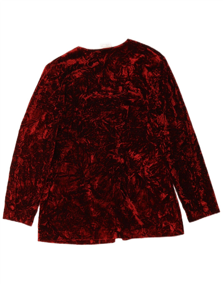 Classics Damen-Blazer mit lockerer Passform, Gr. 10, klein, Burgunderrot