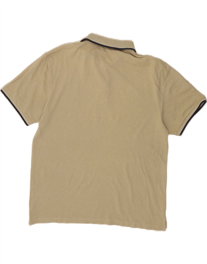 TRUSSARDI Mens Polo Shirt 2XL Beige Cotton Vintage Trussardi and Second-Hand Trussardi from Messina Hembry 
