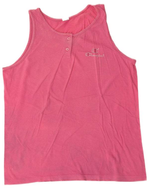Champion Damen Weste Top UK 18 XL Rosa Baumwolle
