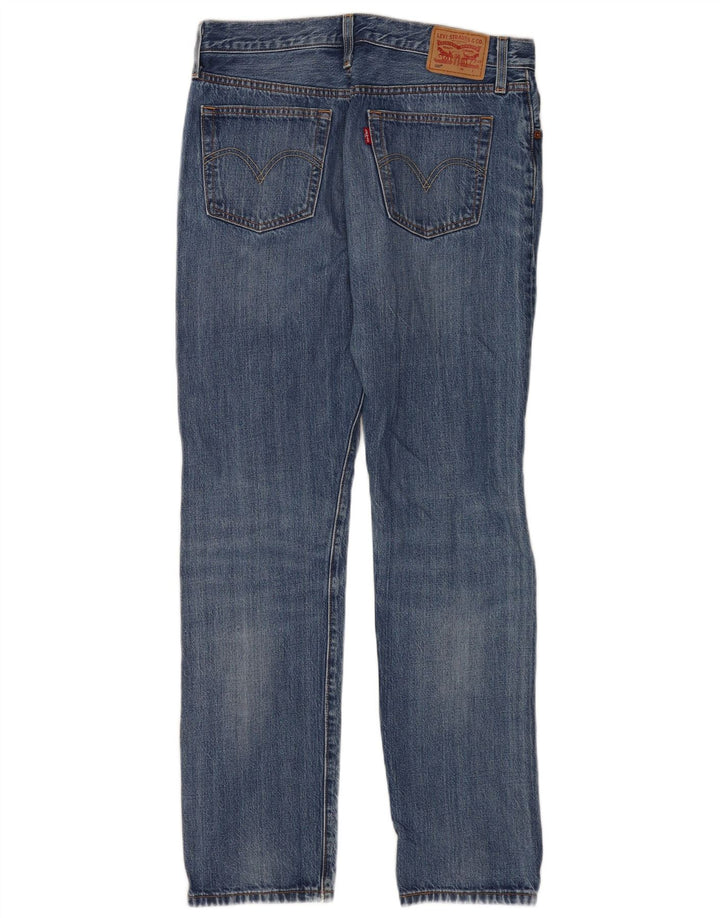 Levi's Damen Straight Jeans W29 L32 Blaue Baumwolle