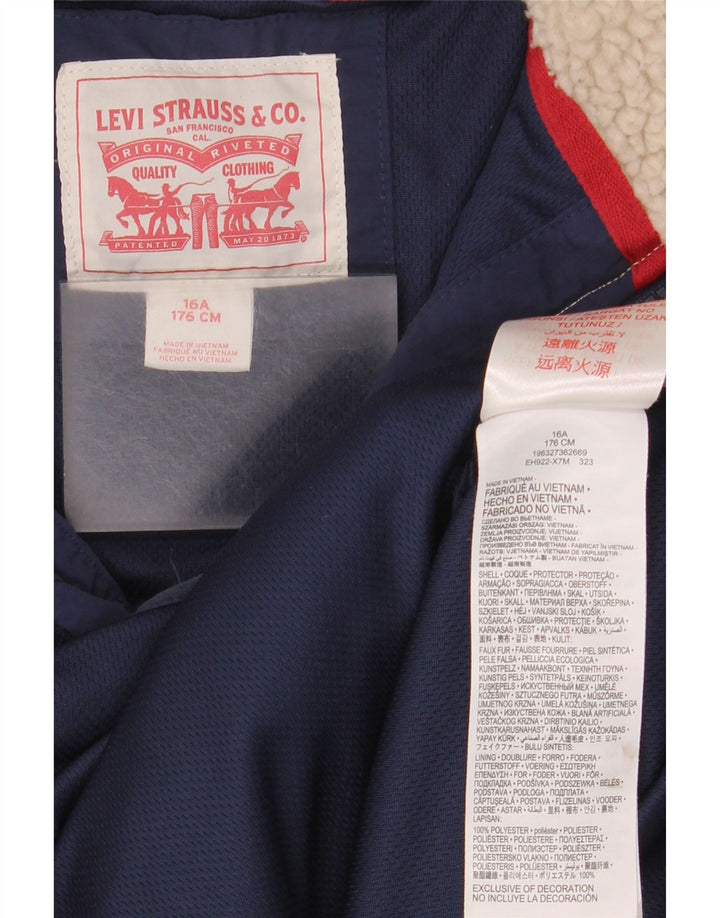 Levi's Fleecejacke für Jungen, 15–16 Jahre, Beige, Colourblock-Polyester